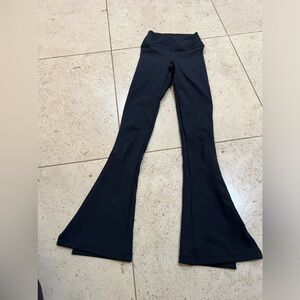 Five dancewear black flair leggings size youth large excellent condition.